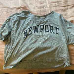 Super cute Grey cropped top